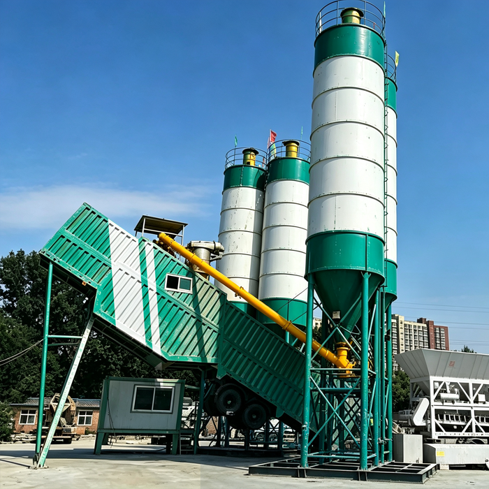 HZS120Y Mobile Concrete Batching Plant