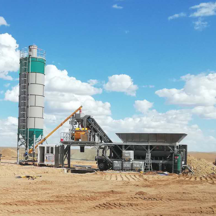HZS60Y Mobile Concrete Batching Plant