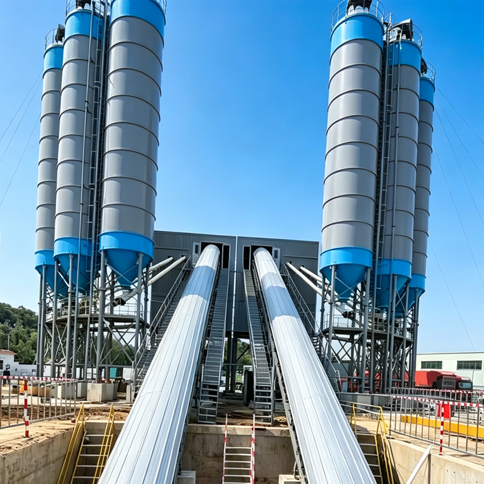 HZS270 Commercial Concrete Batching Plant