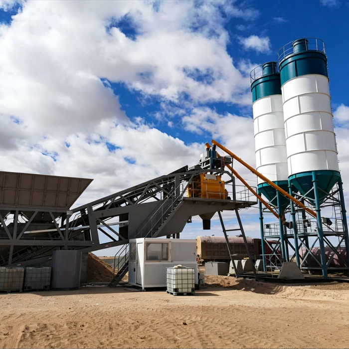 HZS90Y Mobile Concrete Batching Plant