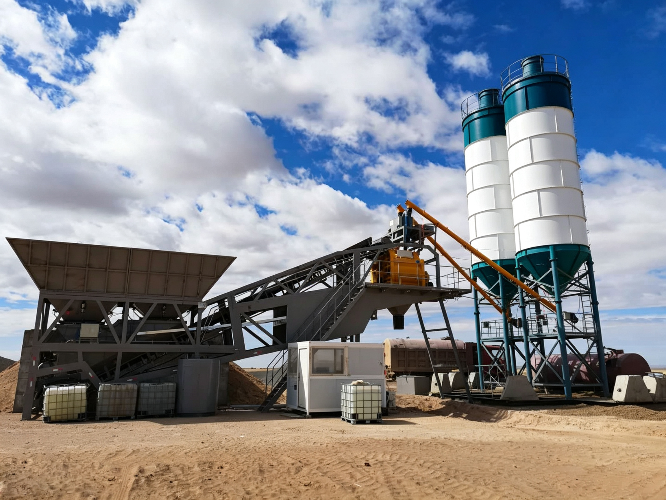 Mobile Concrete Batching Plants